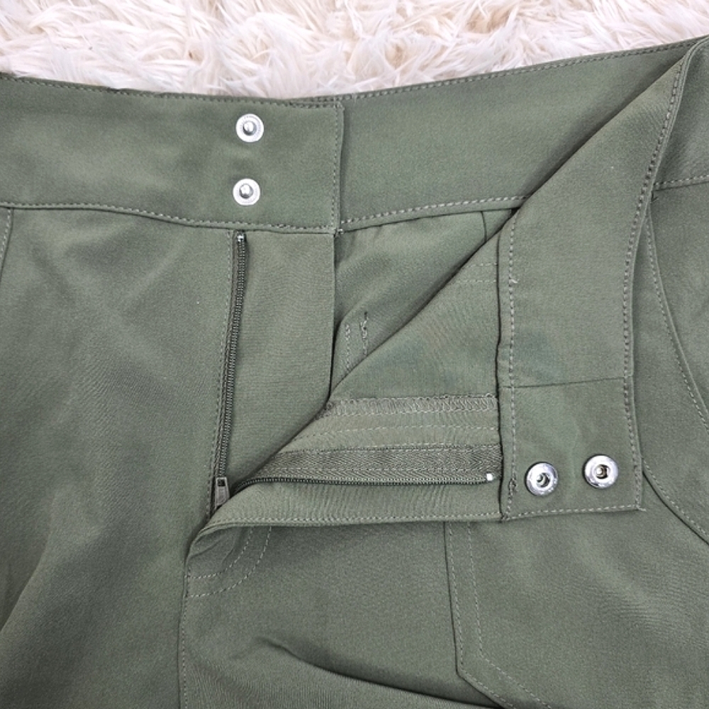 CL🚨 Sunday Green Jogger Pants Size 2 Ruched Hem - Picture 10 of 13
